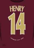 Plakat HENRY Arsenal